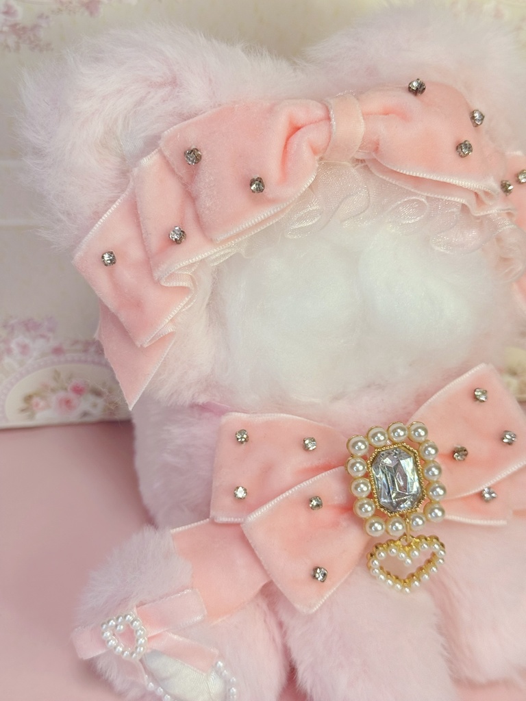 10cm~12cm用❤️おすわり着ぐるみ🧸 Ichigo Milk Bear🍓