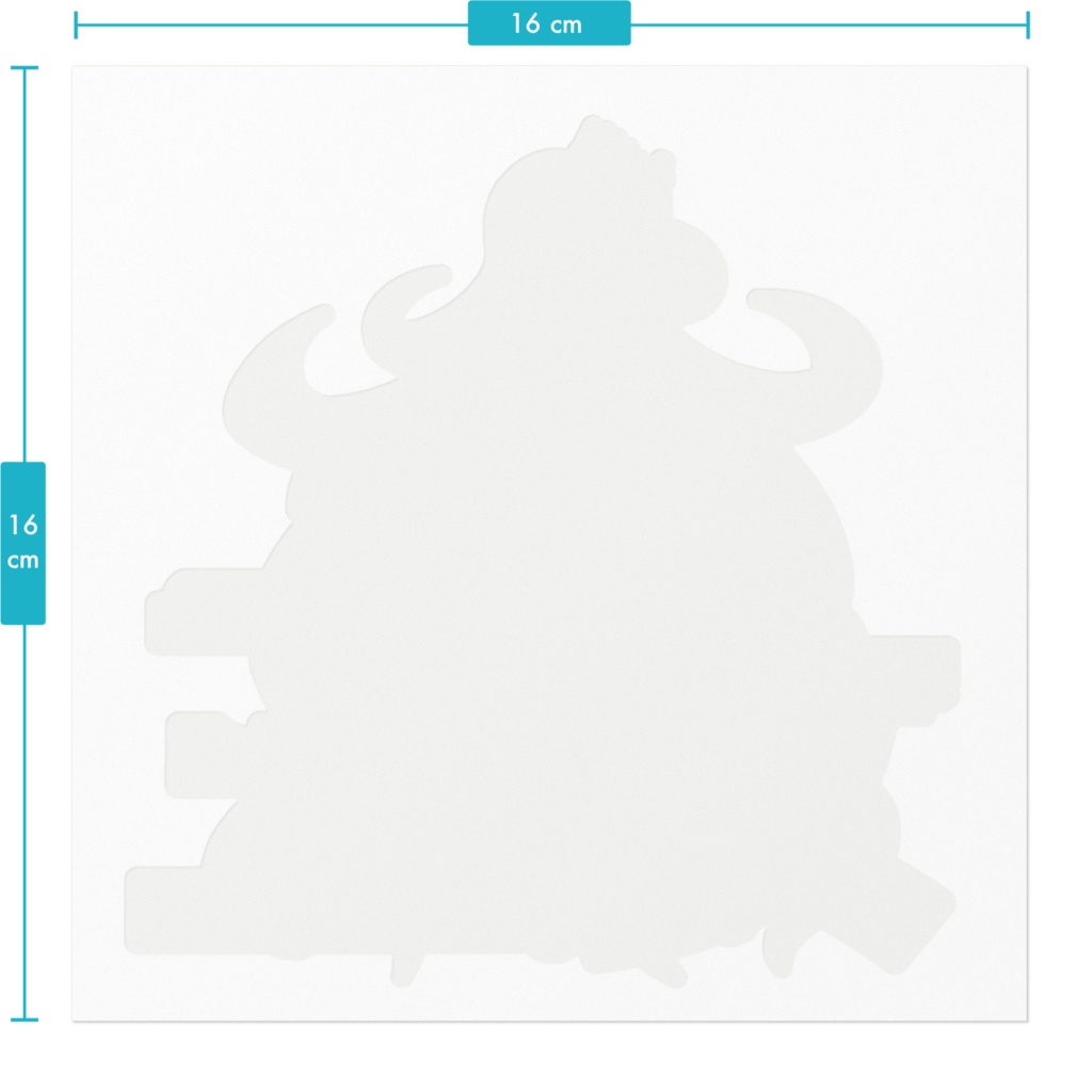 お間抜け王女ステッカー サイズ16cm×16cm