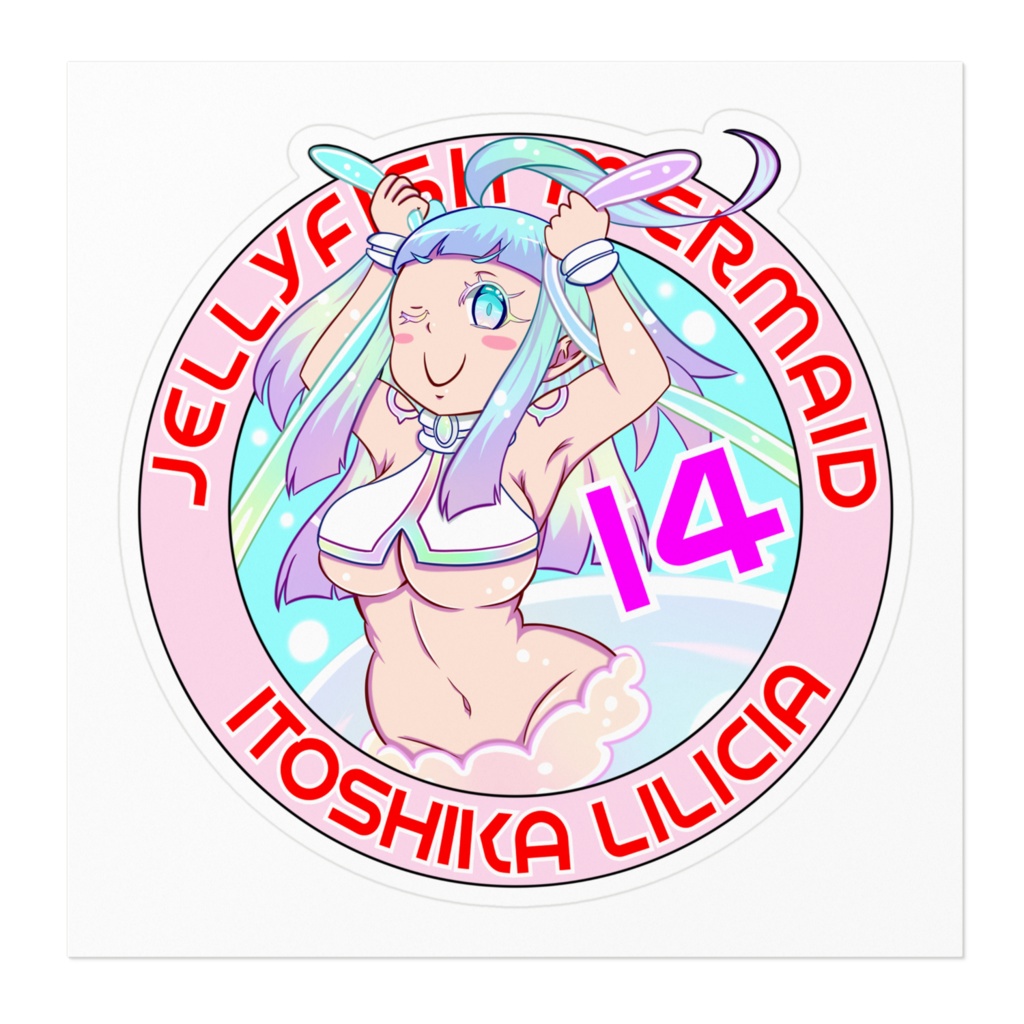 クラゲ娘ステッカー
