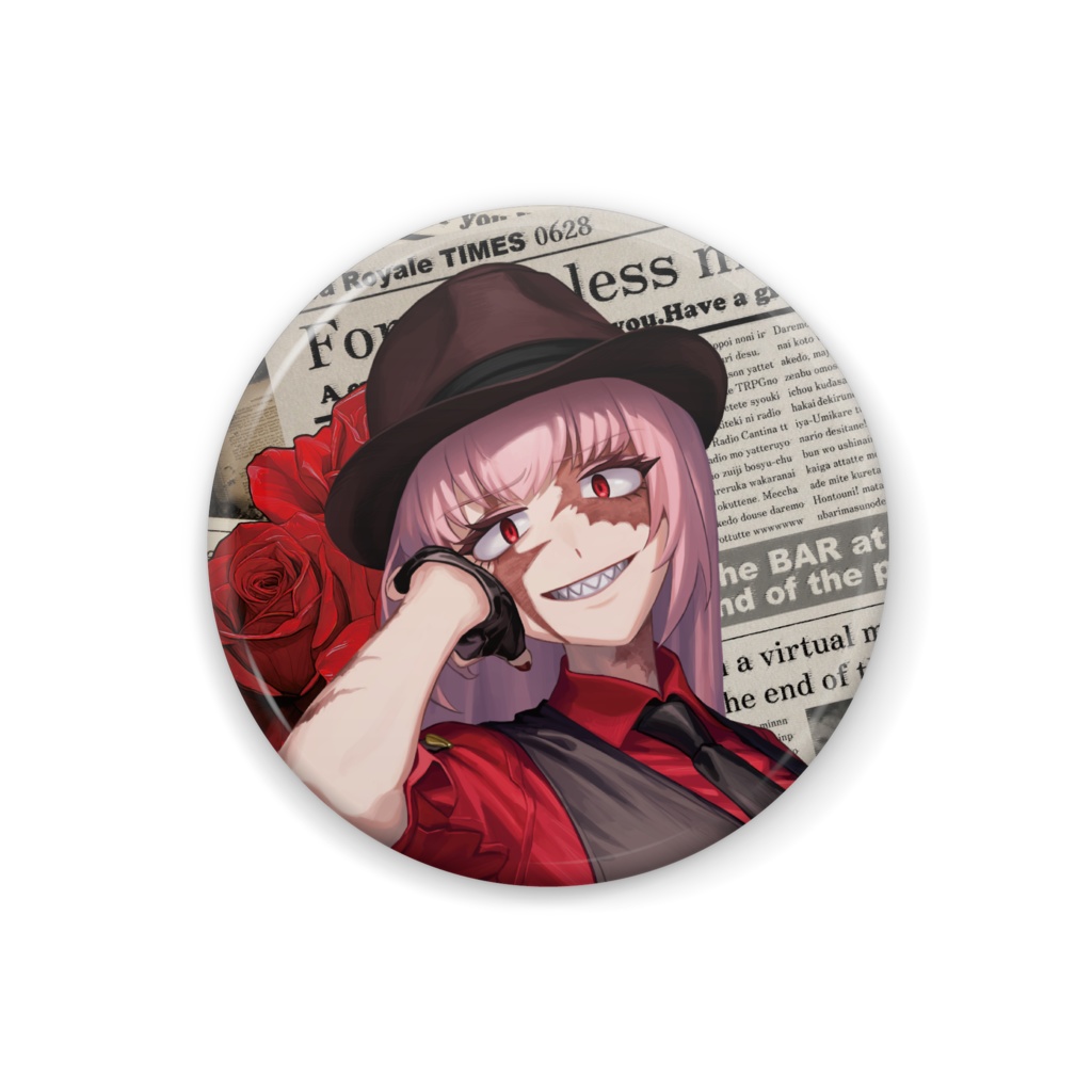【缶バッチ】Red Rose