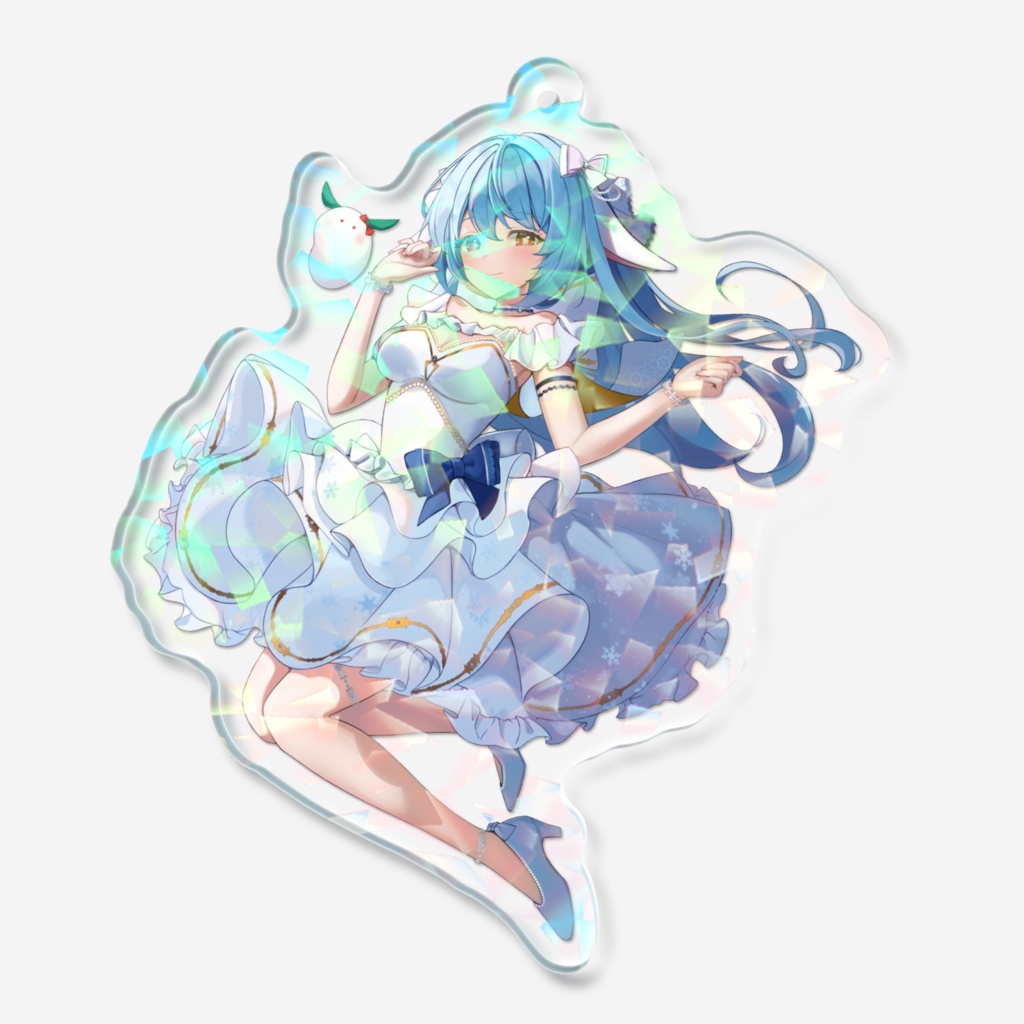 ユピアと3周年記念❄️(ホログラムアクリルキーホルダー)
