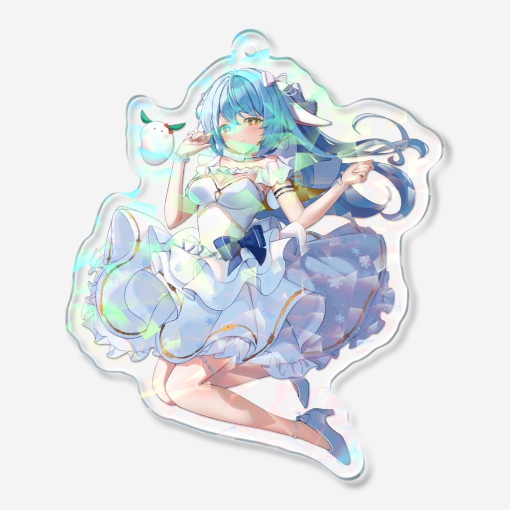 ユピアと3周年記念❄️(ホログラムアクリルキーホルダー)