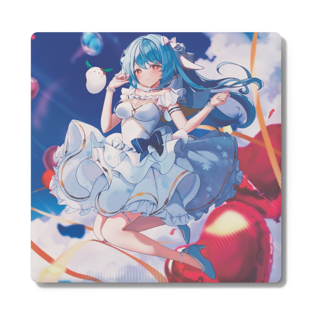ユピアと3周年記念❄️(角形コースター)