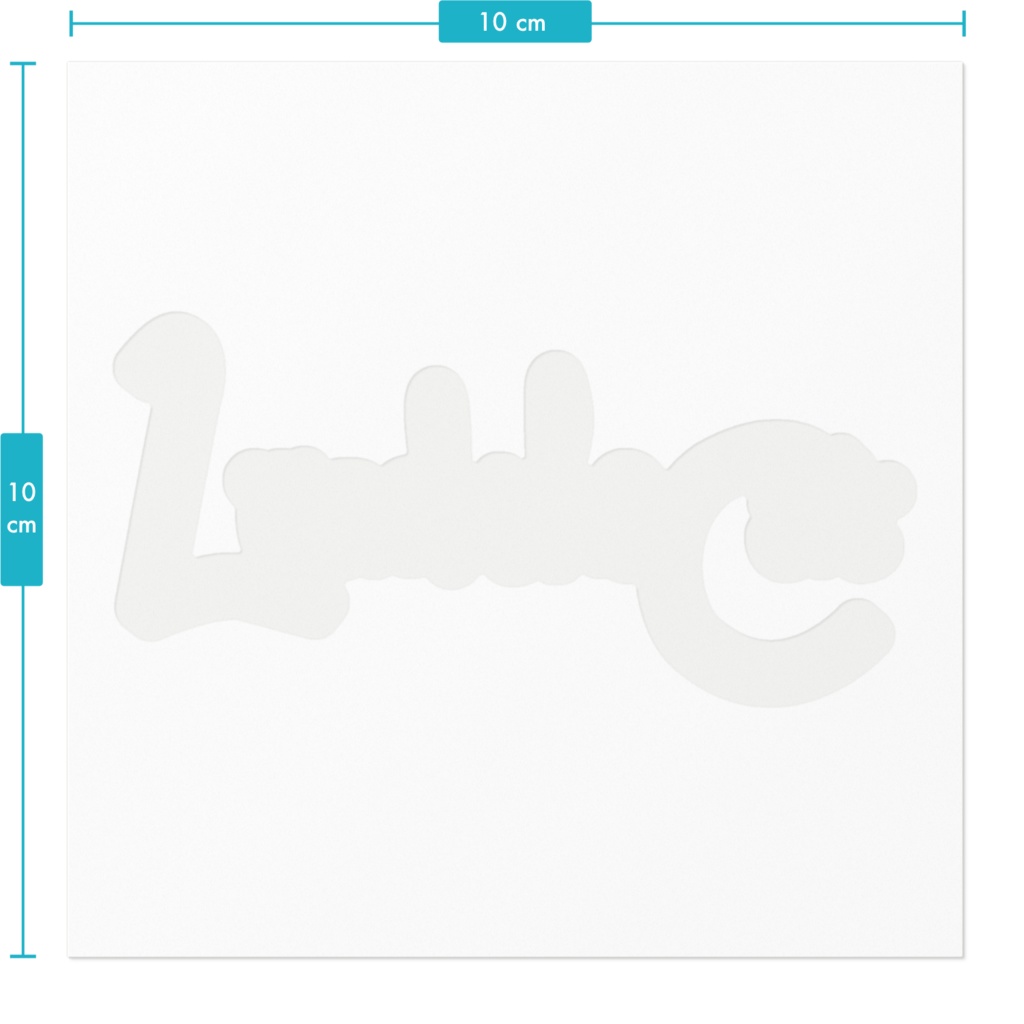 猫のLead名前ステッカー