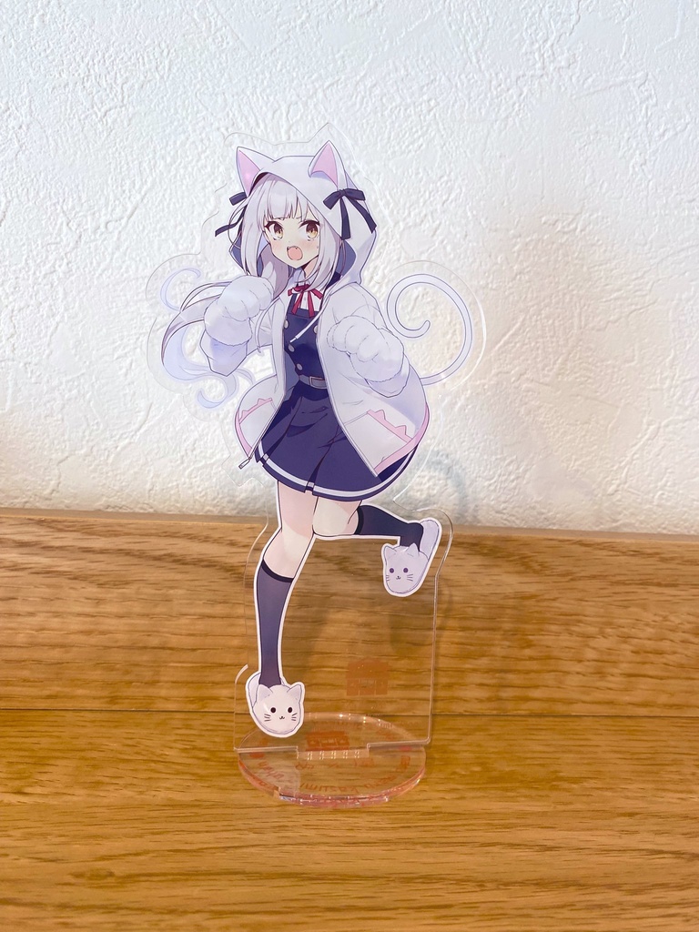 猫パーカー霞ちゃんアクリルフィギュア