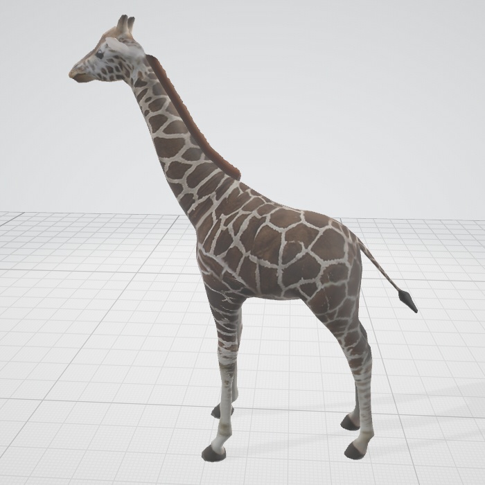 3dモデル　キリン　麒麟　blender