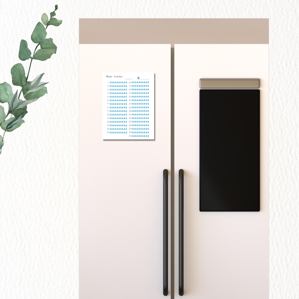 <Free Download>Printable Water tracker (PDF)
