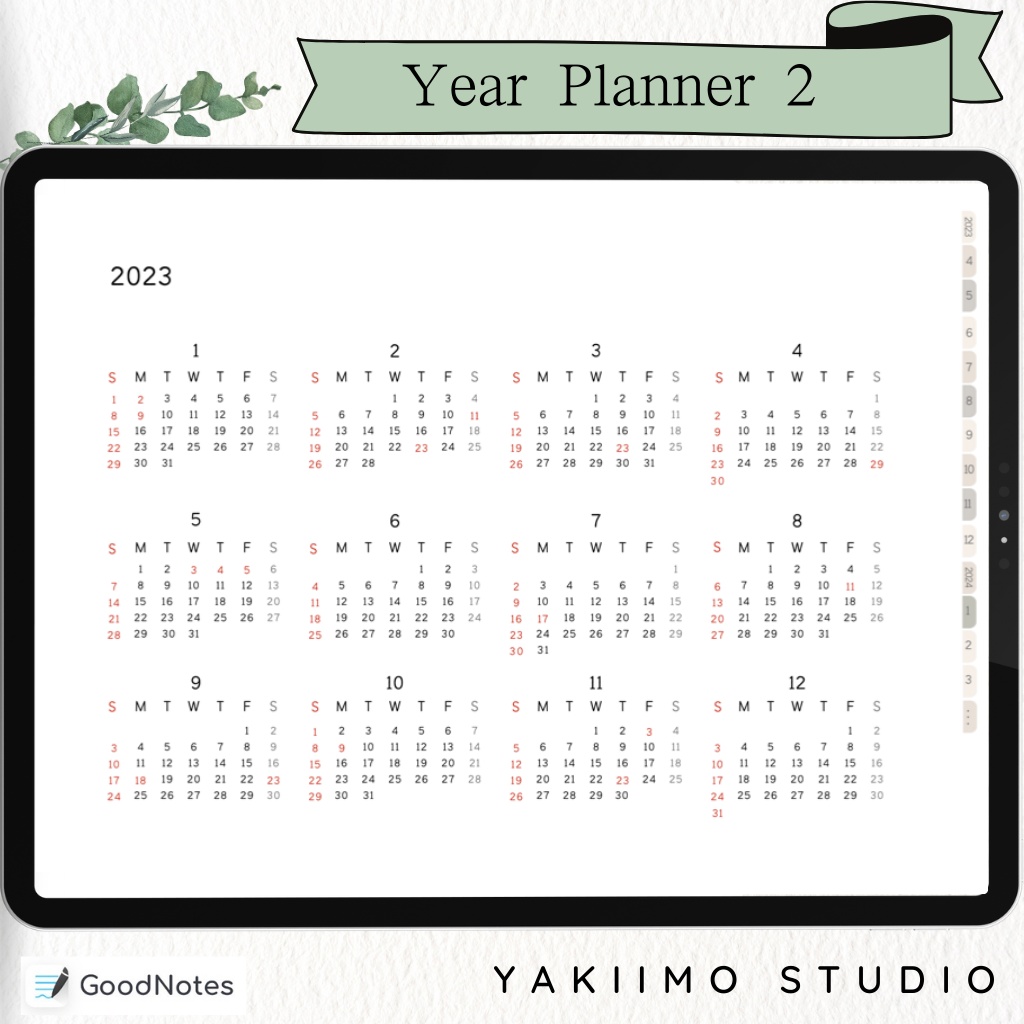 <お値下げ>デジタルプランナー 2023年4月始まり(バーチカル)