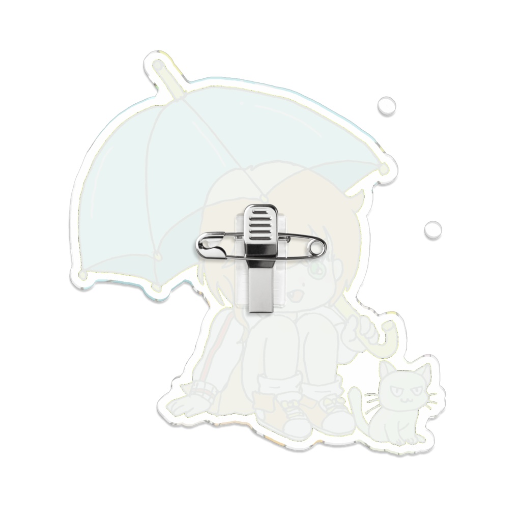 猫谷花火アクリルバッジ