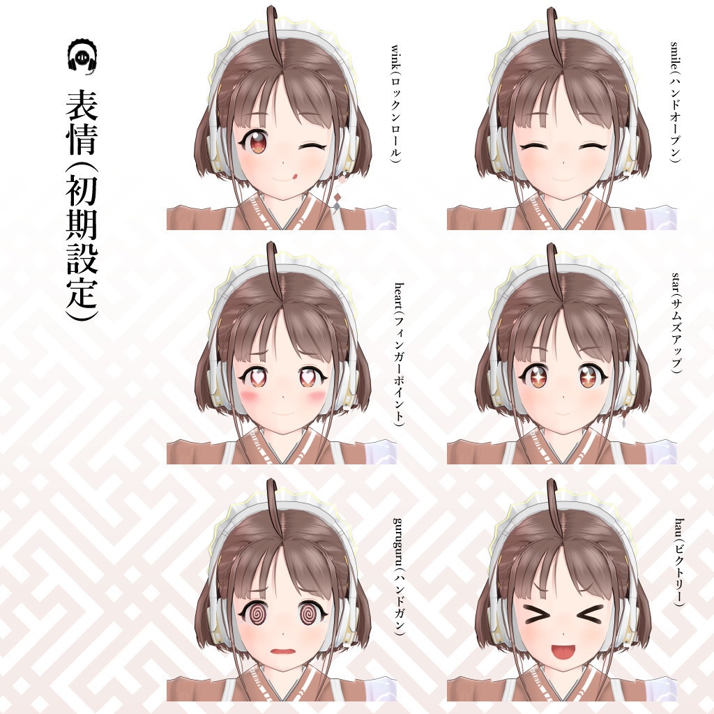 VRChat 利用想定 3D モデル『きんつば』