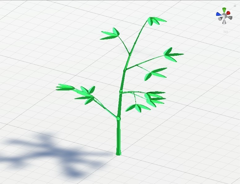 笹 (七夕用短冊) 3Dモデル