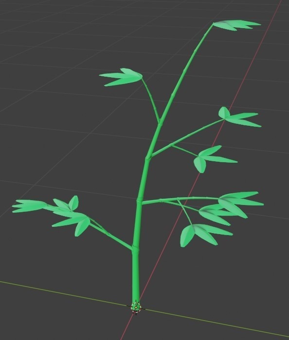 笹 (七夕用短冊) 3Dモデル