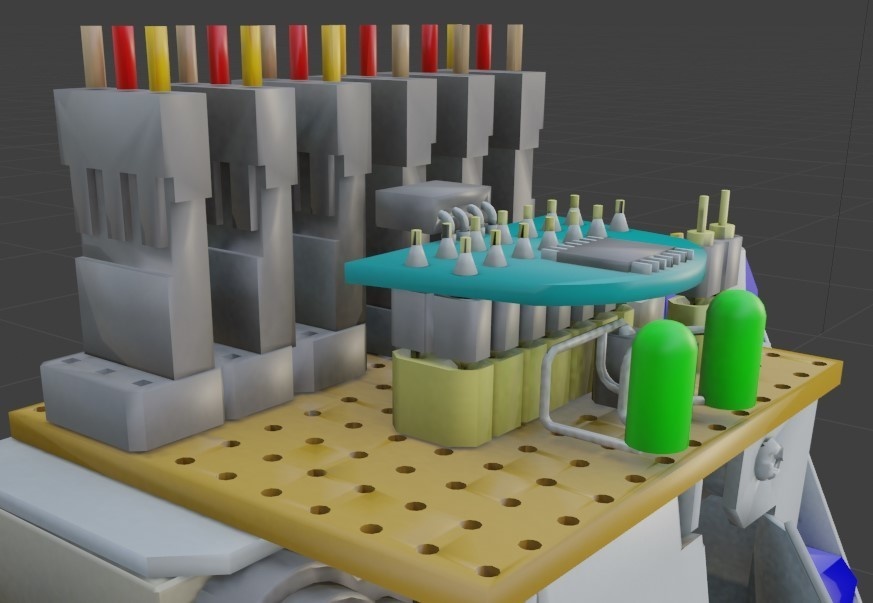 3D Model 12cmの合体ロボを作ってみた【VRChat想定】