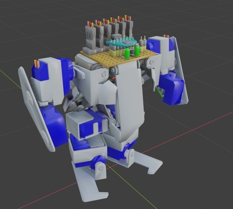 3D Model 12cmの合体ロボを作ってみた【VRChat想定】