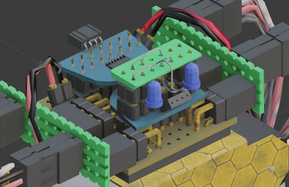 3D Model 3段変形のロボットをつくってみた【VRChat想定】