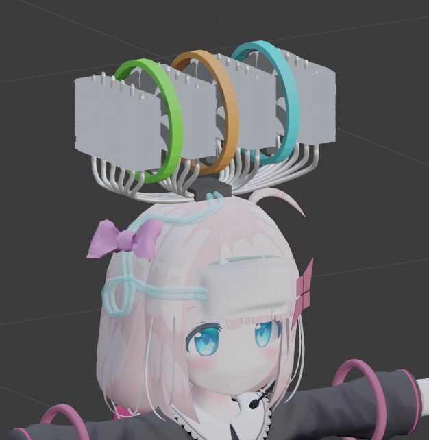 頭を冷やしてほしい人へ贈る帽子 △20875【VRChat想定】