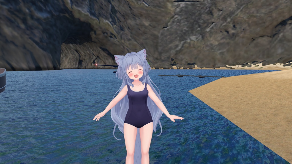 3Dモデル スクール水着(白ふち)Tireur/Zero/九尾の傍観者/Nemesis/旅枕ヨカ【VRChat想定】