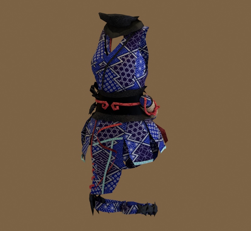 【無料】3Dモデル 忍者衣装