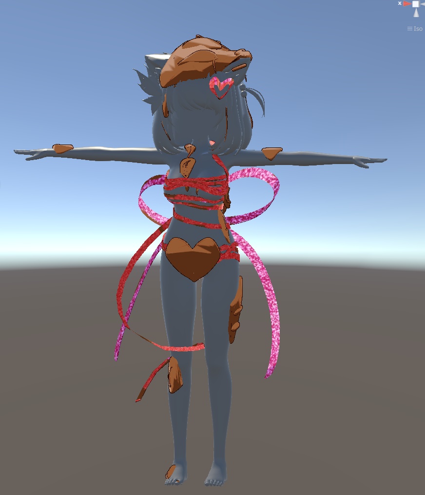 3Dモデル ValentineRibbon2024 Ariaちゃん対応【MAセットアップ済み】