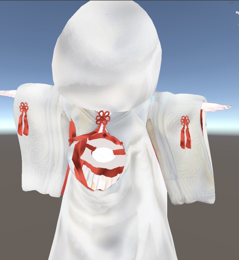 3Dモデル「白無垢 狐の嫁入り」 九尾の傍観者対応衣装+α【VRChat想定】【Modular Avatar対応】