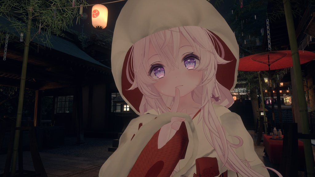 3Dモデル「白無垢 狐の嫁入り」 九尾の傍観者対応衣装+α【VRChat想定】【Modular Avatar対応】