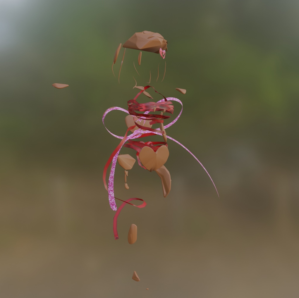 3Dモデル ValentineRibbon2025 Milltinaちゃん対応【MAセットアップ済み】