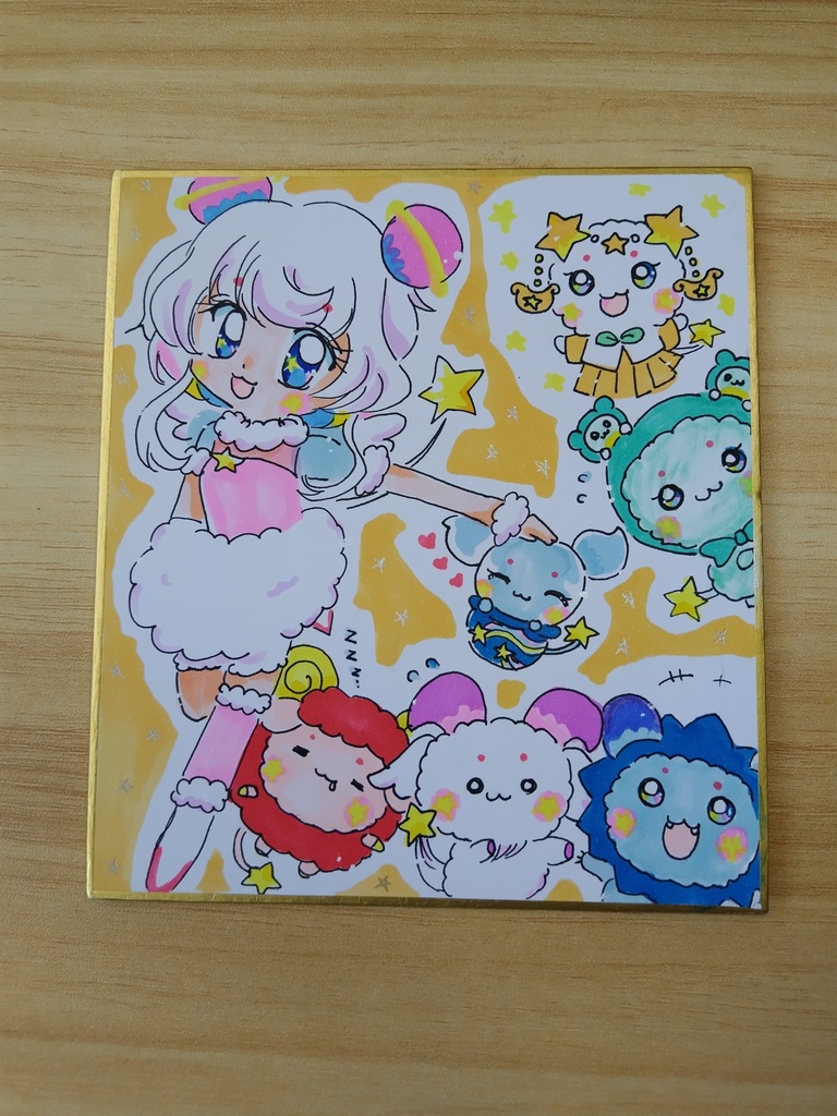 色紙 フワちゃん