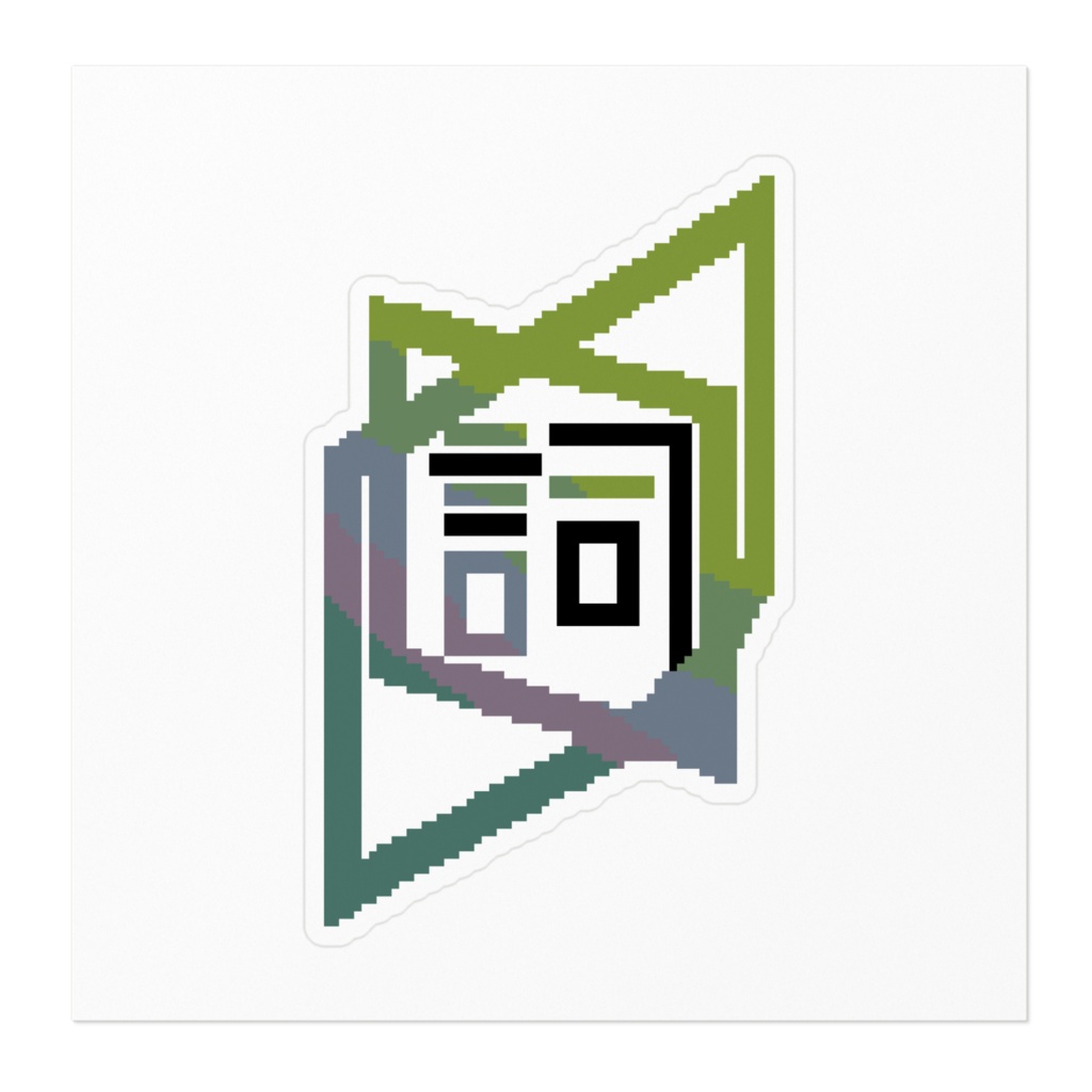 ロ口詞二十四 ロゴステッカー