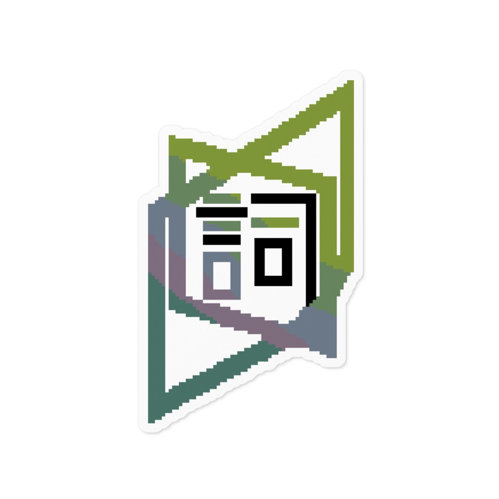 ロ口詞二十四 ロゴステッカー