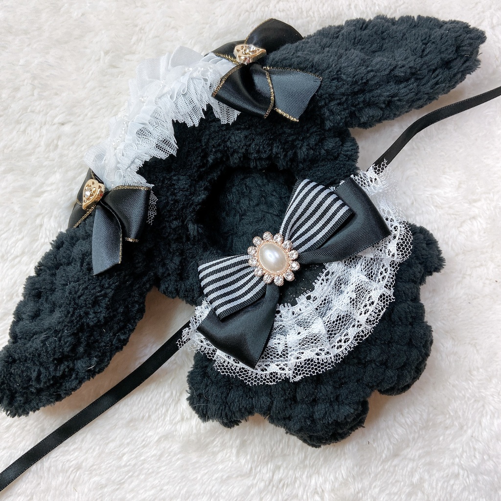 おめかしうさちゃん ロップイヤー Black🖤