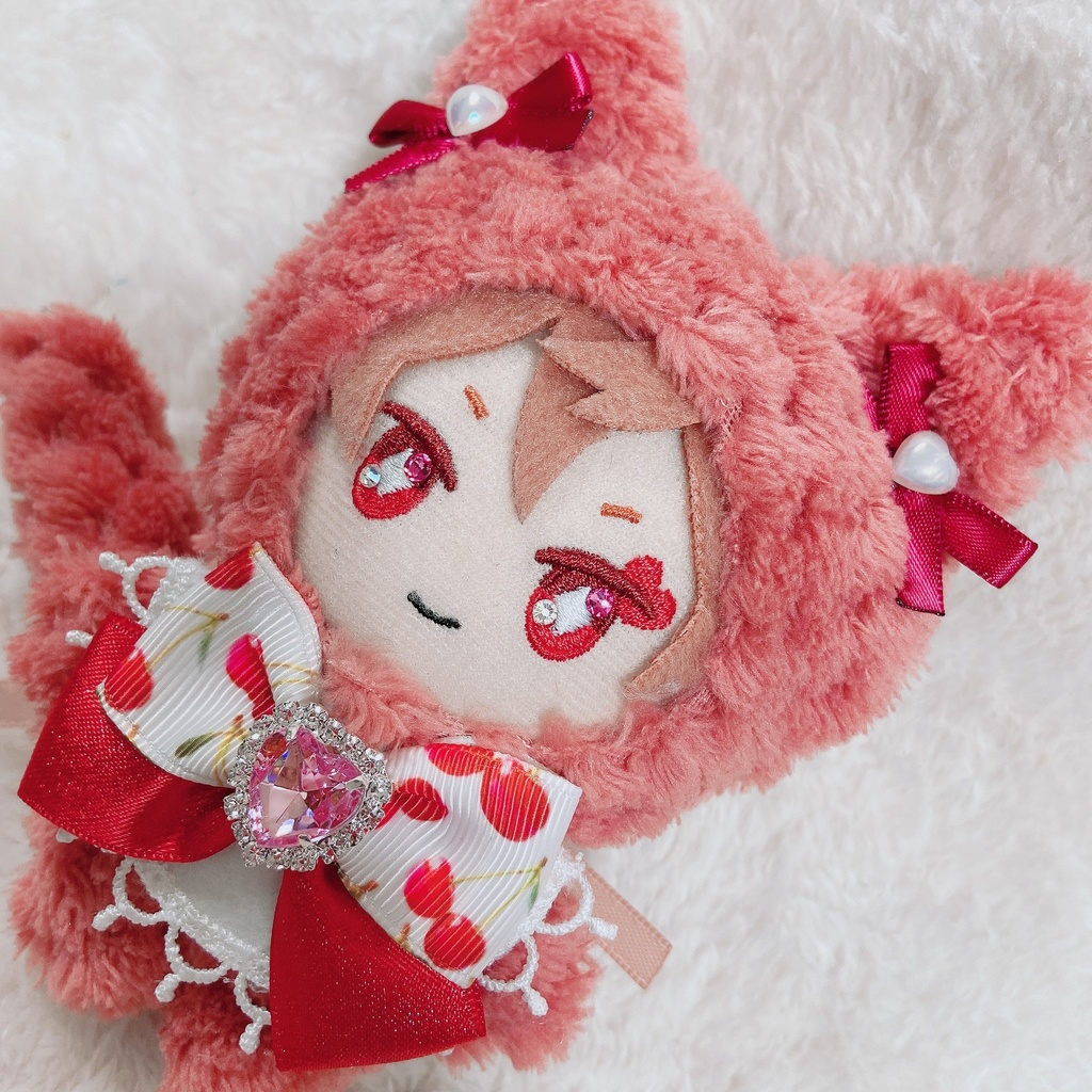 おめかしねこちゃんmini🐈チェリーレッド🍒❤️