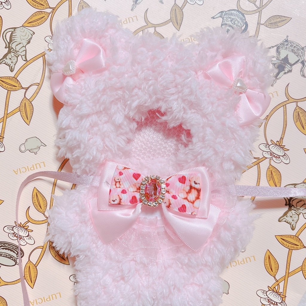 おめかしクマさん💓ライトピンク🧸