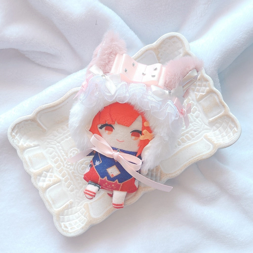 ねこずきん ピンク