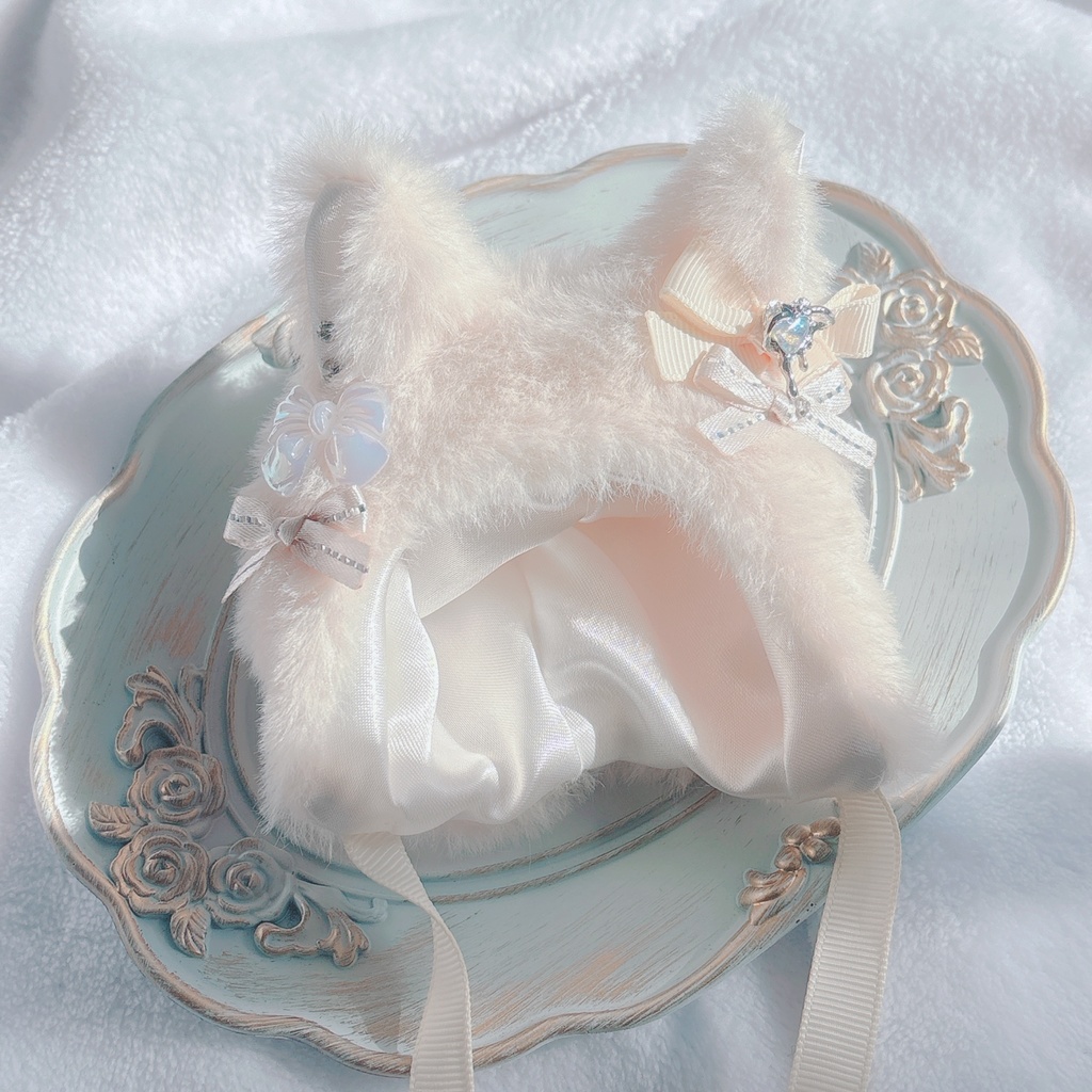 ねこずきん White powder 🤍✨