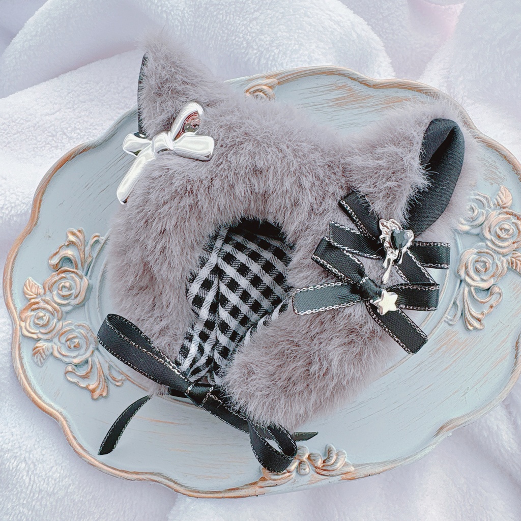 ねこずきん ダークグレー🖤