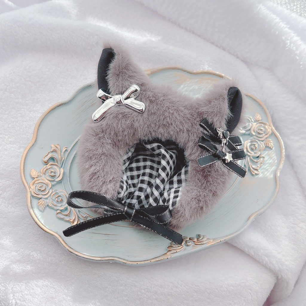 ねこずきん ダークグレー