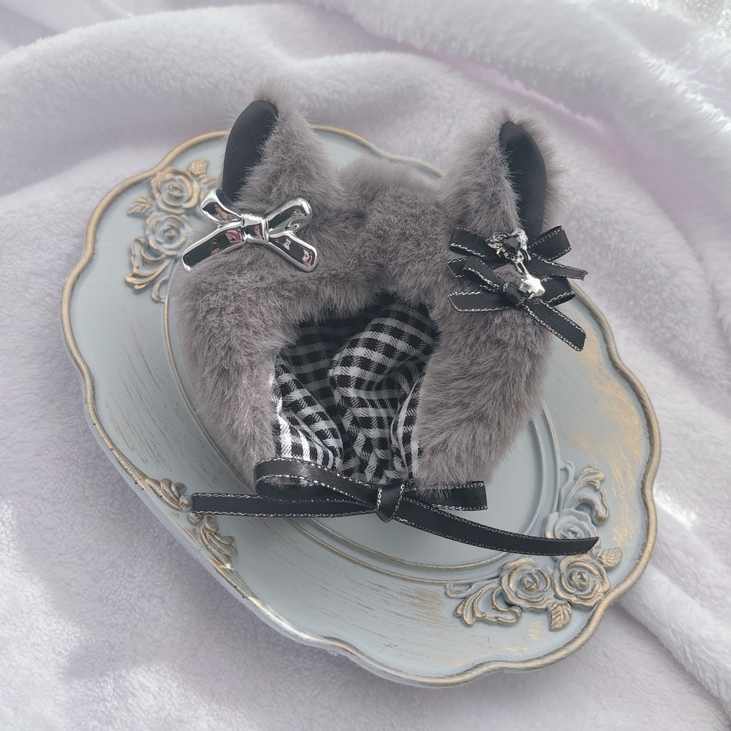 ねこずきん ダークグレー