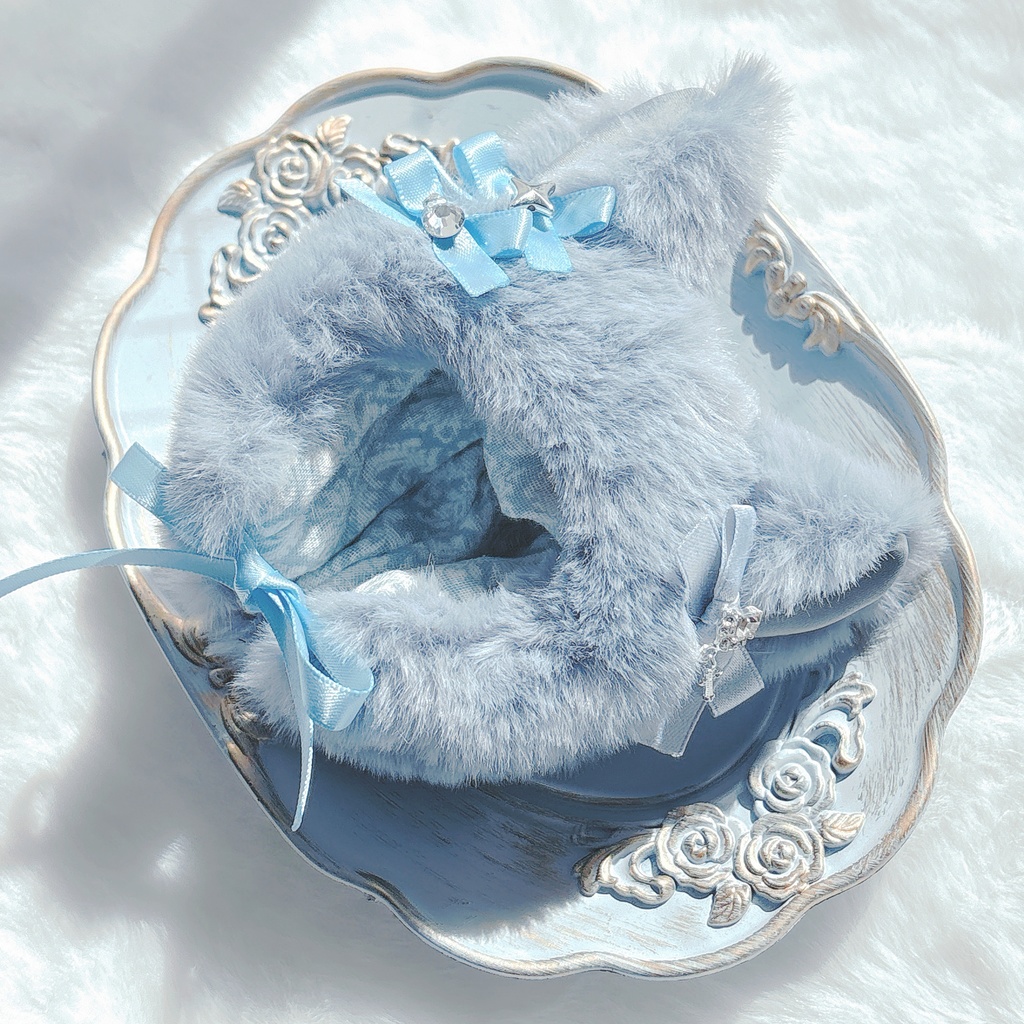 ねこずきん smoke blue💙