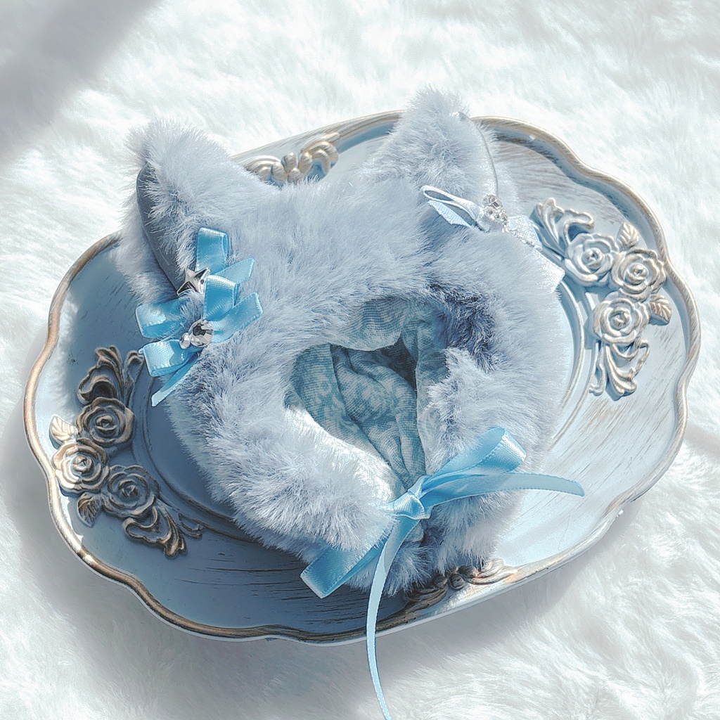 ねこずきん smoke blue💙