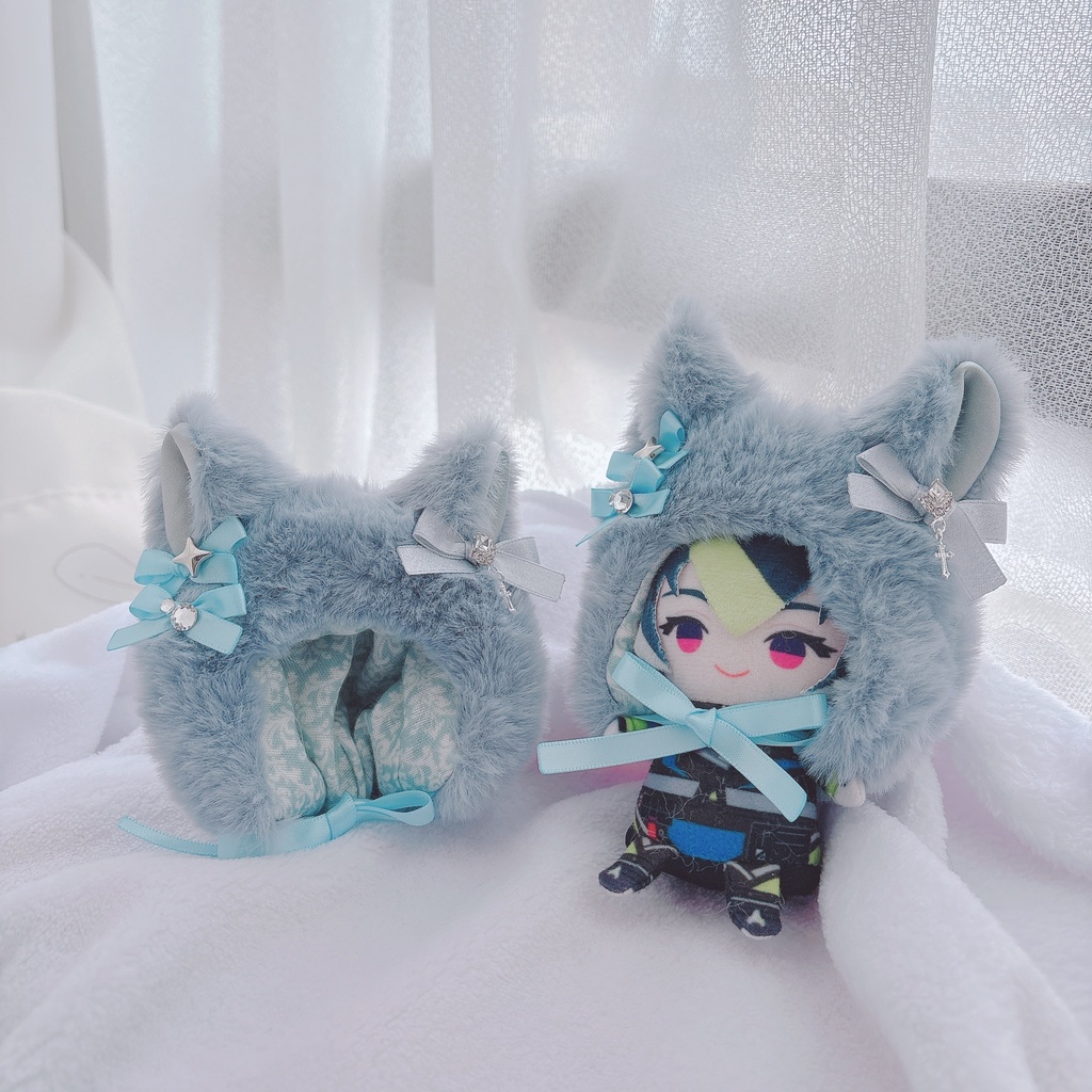 ねこずきん smoke blue💙