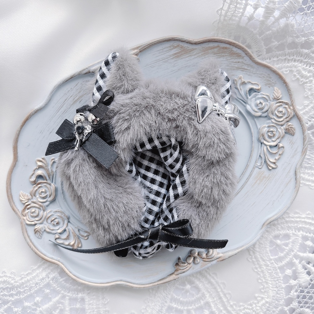 ねこずきん  cool side ダークグレイ