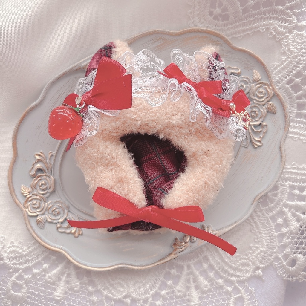 strawberry custard bare🧸🍓