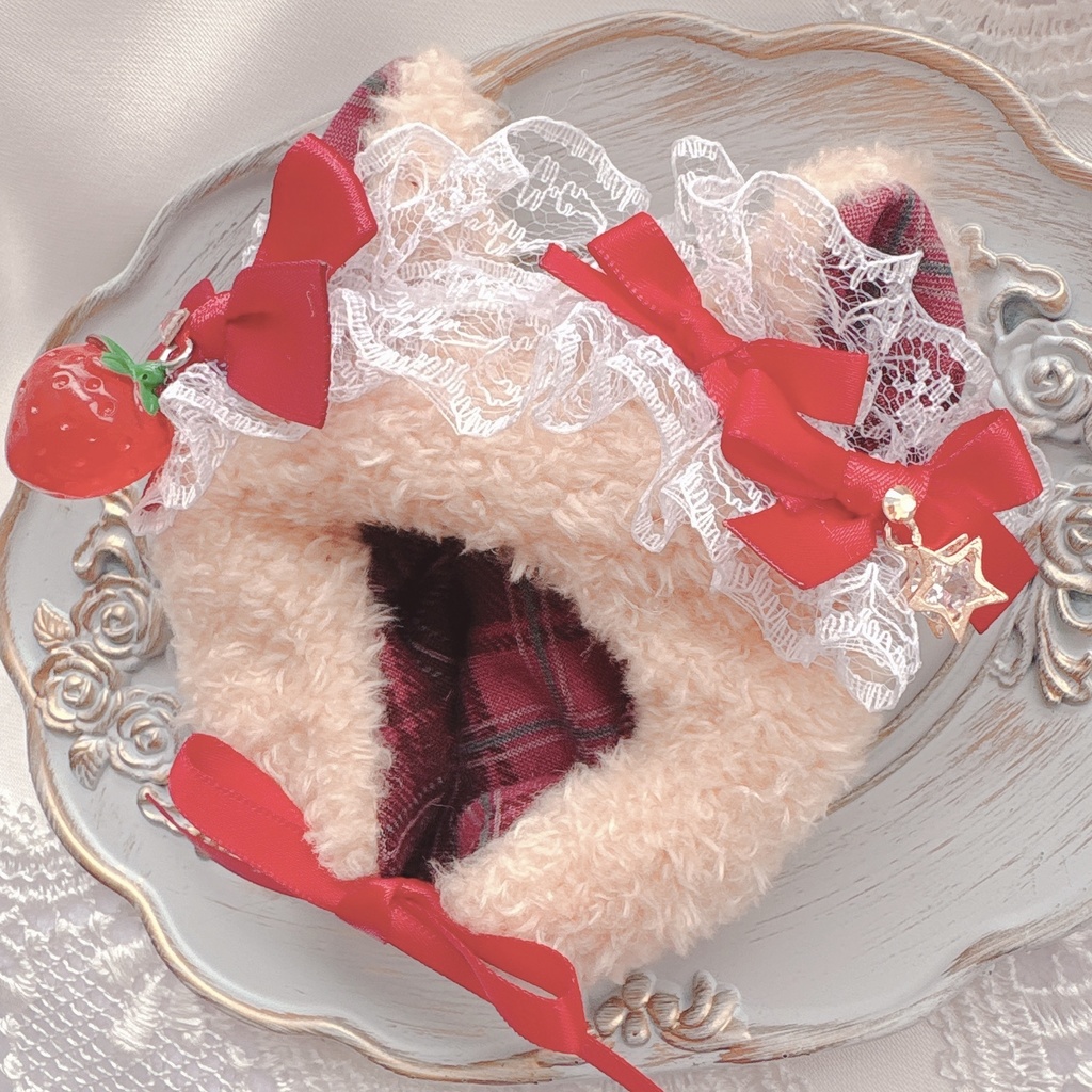 strawberry custard bare🧸🍓