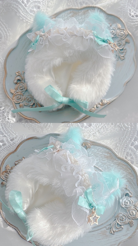ねこずきん whip cream cat🐱🤍🎀