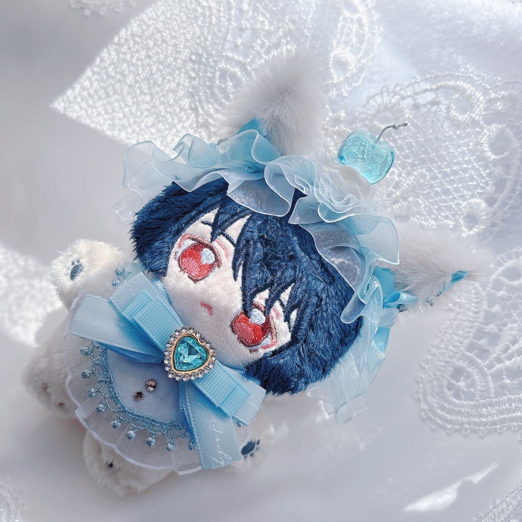 pastel blue cherry 🩵