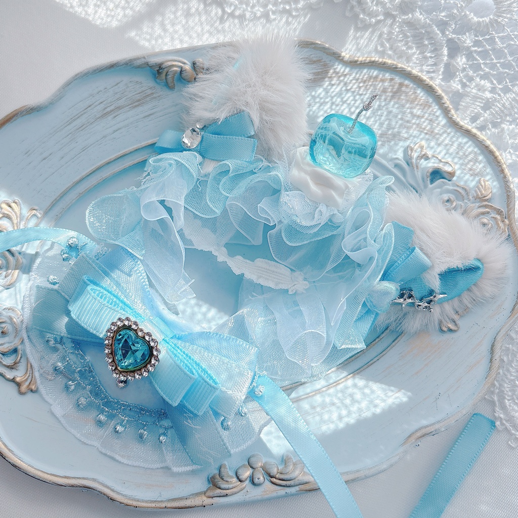 pastel blue cherry 🩵