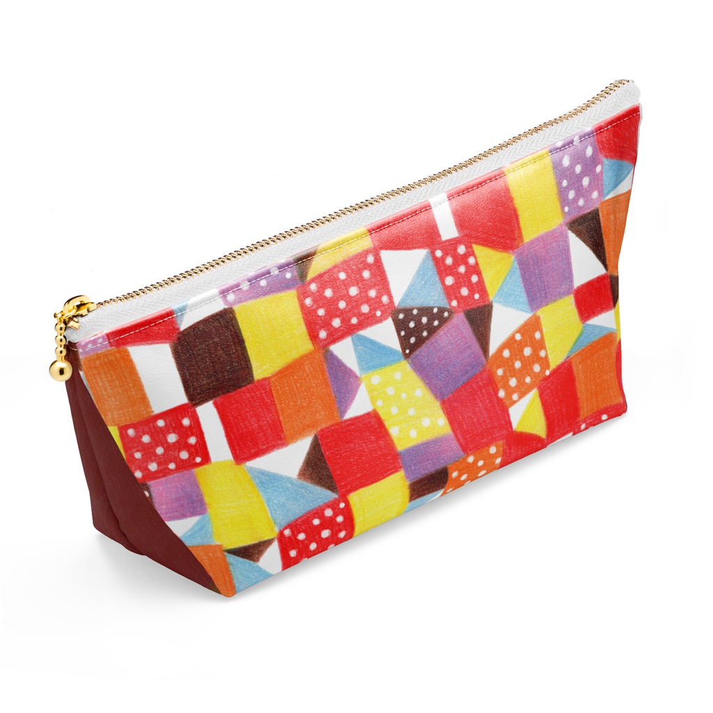 パッチワーク畑ポーチ