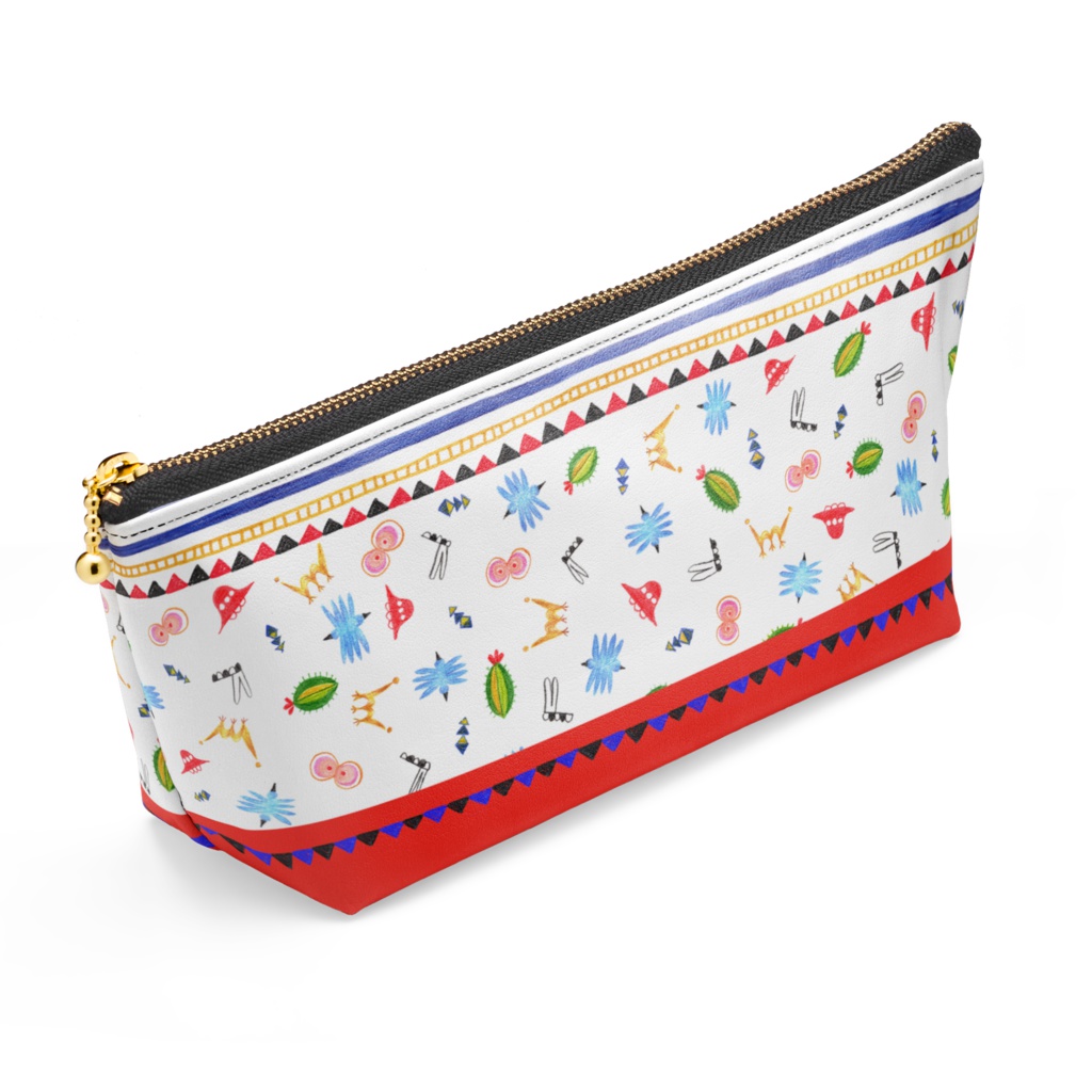 ピクニック日和柄ポーチ