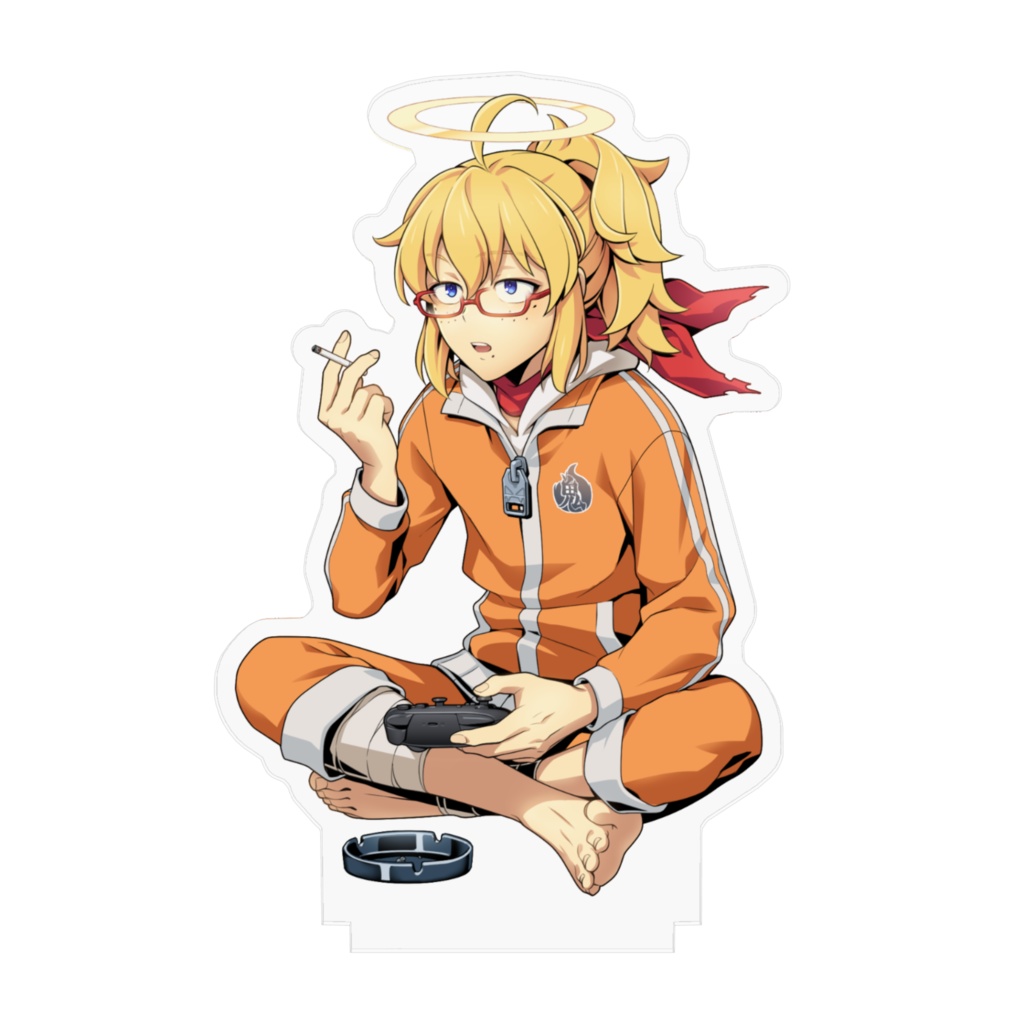 胡坐タバコプカプカ塚 アクリルフィギュア