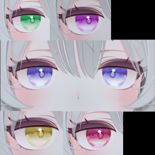 【無料】ラムネちゃんの目の色を変えるマスクテクスチャ